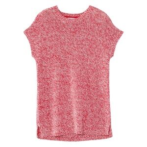 J. Jill Wearever‎ Marled Dolman-Sleeve Red White Knit Sweater Top Size XS EUC